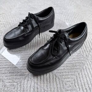 Street Cars Leather Oxford Shoes Mens 13 Black Moc Toe Lace Up Comfort Workwear